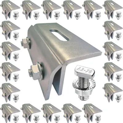Produktbild von 5 Module Montageset Blechdachklemme mit Hammerkopf 17,3