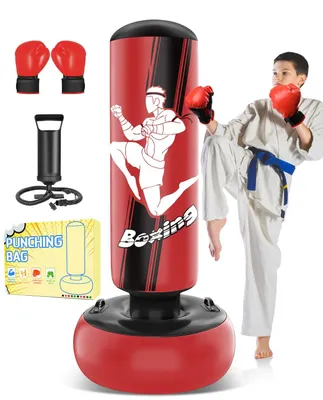 Imagen del producto de Omgoods - Set de boxeo para niños - Incluye guantes de boxeo y bomba