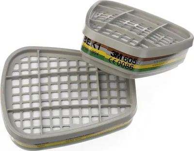 Produktbild von 3M Gas- und Kombifilter 6059 ABEK1 - für 3M Atemschutzmasken Serie 6000 - 1 Paar