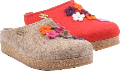 Produktbild von Haflinger 731051 Grizzly Admio Damen Hausschuhe Pantoffeln , Größe:42 EU, Farbe:Rot