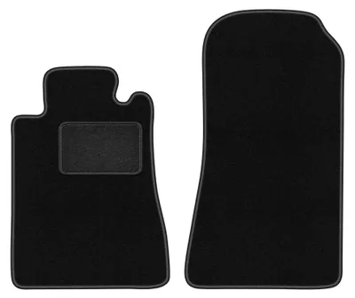 Produktbild von Velours-Fußmatten Vorne für Mercedes CL W140 1991-1998 (Coupé) – 2-tlg, Schwarz, passgenau – Wielganizator LUX