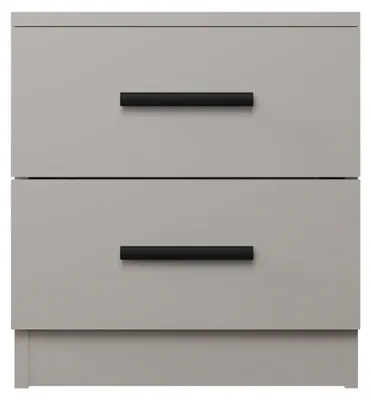 Produktbild von Skandinavischer Nachttisch mit 2 Schubladen in Beige