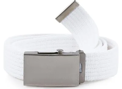 Image de Ceinture pour femme Merry Style en tissu P20 (blanc-argent, 105 cm (longueur totale 110 cm))