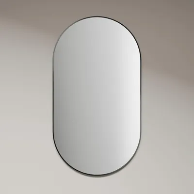 Obrázok produktu pre Dekoratívne zrkadlo Talos Picasso Design zrkadlo ?ierne 50x90 cm - s vysokokvalitným hliníkovým rámom pre nad?asovú atmosféru - Perfektné zrkadlo do kúpe?ne a na stenu