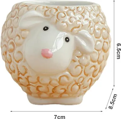 Image de Cute Ceramics Animal Shaped Plant Pots Cartoon Succulent Flower Pots Garden Ornaments