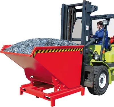 Produktbild von BAUER Schwerlast-Kipper - 4.000 kg - 900 l - automatische Entriegelung - rot