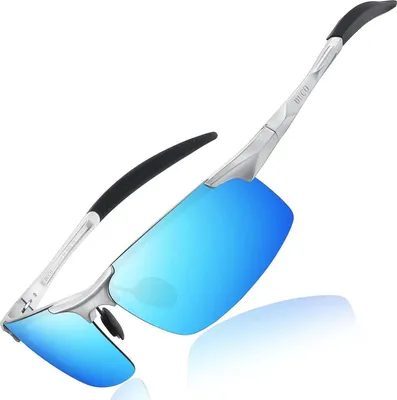 Immagine prodotto di Occhiali sportivi da uomo polarizzati montatura in metallo Al-Mg protezione UV400 8177S