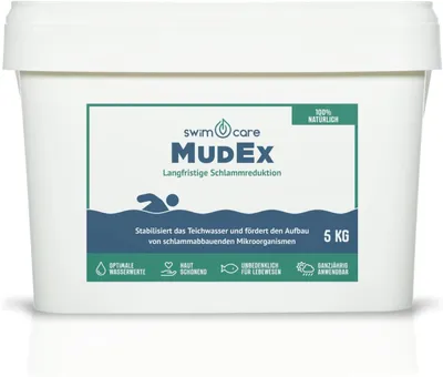 Produktbild von swimcare MudEx 5kg Natürliche Schlammreduktion & Algenstopp für Schwimmteiche