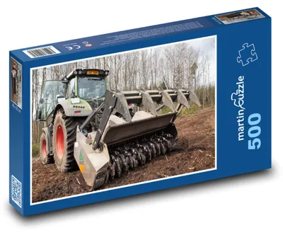 Produktbild von martinpuzzle - Puzzle 500 Teile - Traktor - Forstmaschinen