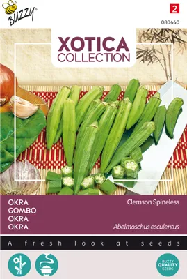 Produktbild von Buzzy Xotica Okra Clemson Beztŕňové semená - cca 8 gr | Buzzy_080440