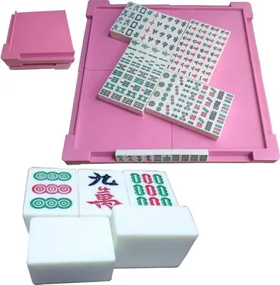 Imagen del producto de Conjunto de Mahjong Mini. Juego de mesa para reuniones. Juego de mesa tradicional