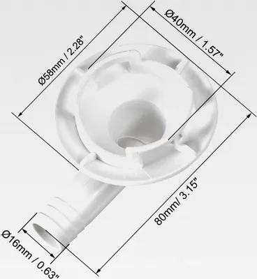 Produktbild von Abflussschlauch Anschlussbogen für Klimaanlage, 40mm, 3 Stück