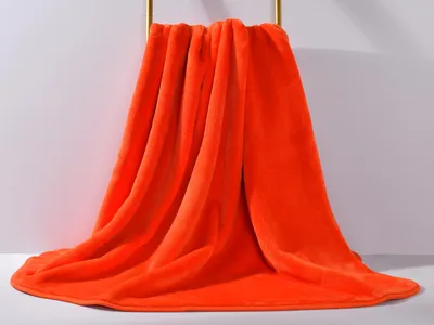 Produktbild von grace grand spa Kuscheldecke mit Polyester-Mikrofaser orange One Size