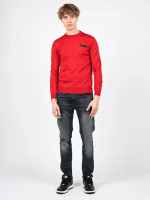 Zdjęcie produktu dla Plein Sport Sweter "Merino" - MPPS90152 - Czerwony- Rozmiar: M(EU)
