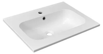 Obrázok produktu pre Umývadlo z liateho mramoru SIDRA, 61x46 cm, biele
