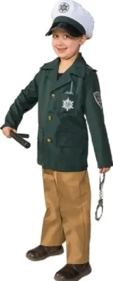 Produktbild von O618-104 grün Polizeikostüm Polizeiuniform Gr.104