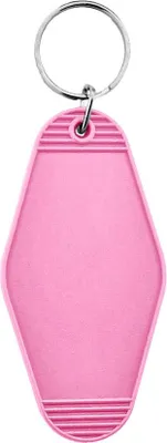 Produktbild von CombiCraft Hunter Hotel Schlüsselanhänger Pink, 45x88mm - 10 Stück