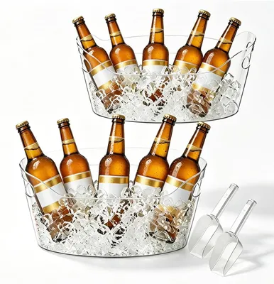 Produktbild von Großer Kunststoff-Champagnerkühler mit Griffen (6,5 Liter)
