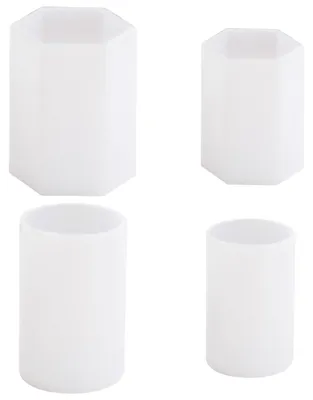 Imagen del producto de Juego de 4 moldes de silicona para hacer velas caseras