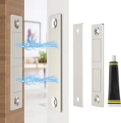 Obrázek produktu pro Ultratenké samolepicí magnety na dveře skříněk - 2 silné zavírače dveří