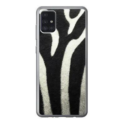 Produktbild von MuchoWow® Handyhülle Schutzhülle Hülle für Samsung Galaxy A52 5G Tiermuster - Zebra - Schwarz - Weiß Silikon Softcase Handy Hülle - Umschlag