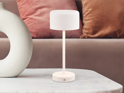 Produktbild von Reality Leuchten Akku Tischlampe Jeff Weiß