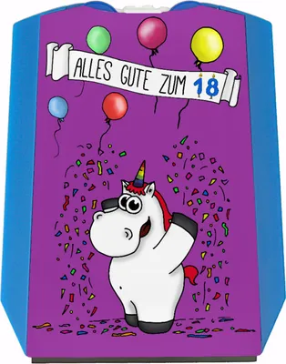 Produktbild von Einhorn Geburtstag Parkscheibe mit Einhorn Geburtstag Motiv in Lila