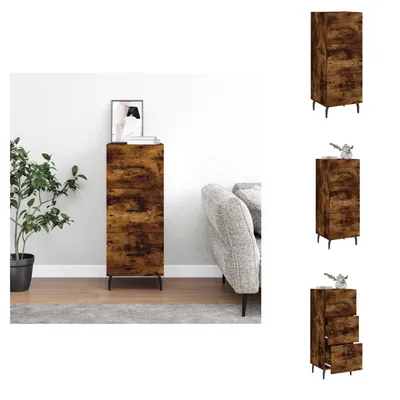 Produktbild von vidaXL Sideboard Räuchereiche 34,5x34x90 cm Holzwerkstoff -  Sideboards