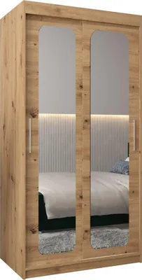 Produktbild von MEBLE KRYSPOL Promo 3100 Schlafzimmerschrank zwei Schiebetüren - Artisan