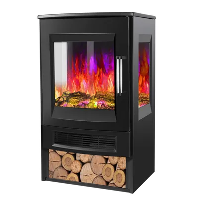 Produktbild von Elektrokamin 900W/1800W Kamin elektrisch Standkamin mit Fernbedienung LED-Flammeneffekt