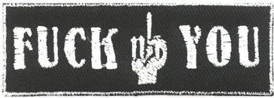 Produktbild von Aufnäher - FUCK YOU - 04050 - Gr. ca. 8,5 x 3 cm - Patches Stick Applikation