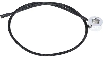 Produktbild von Eiszapfen Temperatursensor G1/4 IG/IG (chrom, mit AG Adapter - Chrome)