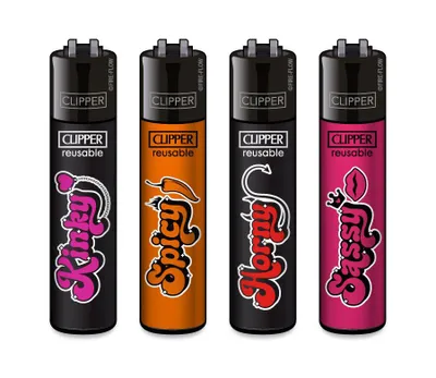 Produktbild von Clipper Feuerzeug 4er Set FFX Adult Slogan #3