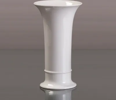 Produktbild von Goebel Vase 25 cm - Trompete klassisch Kaiser Porzellan Trompete kl. - Porzellan weiß glasiert 14001689