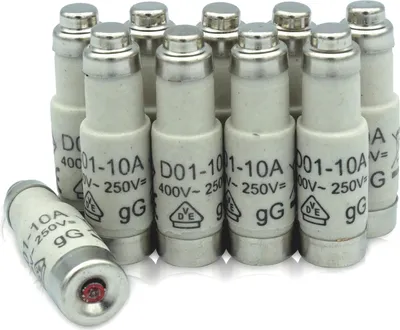 Produktbild von 10er Pack Sicherungen Neozed D01 E14 10A rot