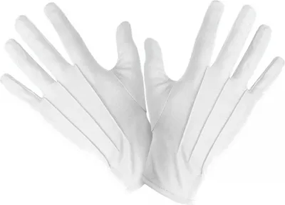 Produktbild von Kostümhandschuhe Weiß Deluxe
