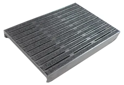 Produktbild von ACO Eingangsmatte Vario + Emco Bodenwanne 75mm Aluminium, Rips Hellgrau,Größe:100x50cm