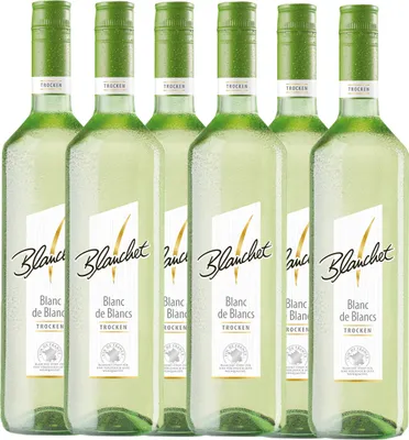 Produktbild von Blanchet Blanc de Blancs trocken Weißwein | 11 % vol | 6 x 0,75 l