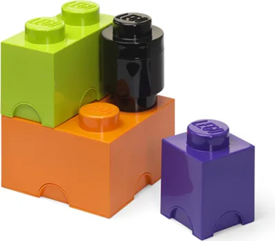 Immagine prodotto di Scatole LEGO® Multi-Pack 4 pezzi - viola, nero, arancione, verde