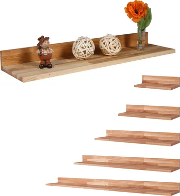 Produktbild von Wandregal Wandboard Holzregal Bücherregal Eiche Regal stabverleimt 100cm