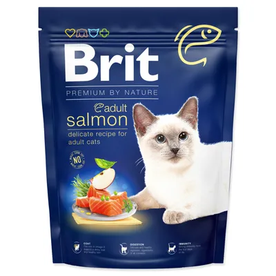 Image de BRIT Premium by Nature Cat Adult Salmon 300 g