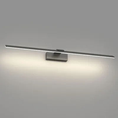 Zdjęcie produktu dla Oświetlenie lustra LED do łazienki czarne 80 cm - 24W neutralna biel 4500K IP44 wodoodporne