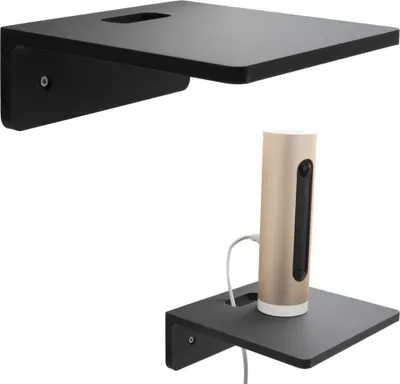 Produktbild von Wandregal Wandhalterung Bücherregal Hängeregal für Kamera Box Lautsprecher Lampe Schwarz