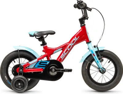Produktbild von 12 Zoll Kinderfahrrad, 1-Gang, Kinderfahrrad, S’COOL XXlite, ab 2 Jahre, ca. 85–100 cm, Rot/Hellblau