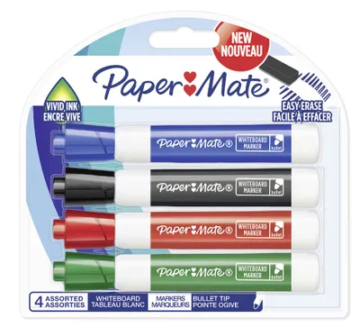 Image de Papermate 2071057 marqueur 4 pièce(s) Pointe ogive Couleurs assorties