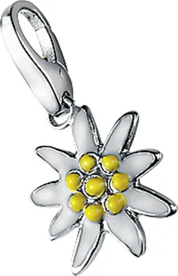 Produktbild von Charm Giorgio Martello Milano Edelweiß weiß / gelb, Silber 925 Weiss Onesize