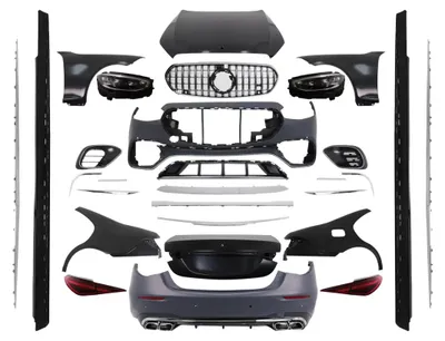 Imagen del producto de Kit de carrocería para Mercedes Clase S W221 (2005-2013), con diseño de paragolpes similar al modelo W223 S63.