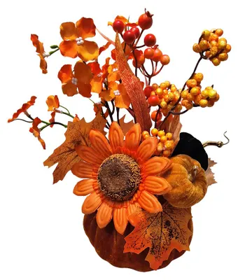 Produktbild von Clayre & Eef Dekorationsfigur Kürbis Orange Kunststoff