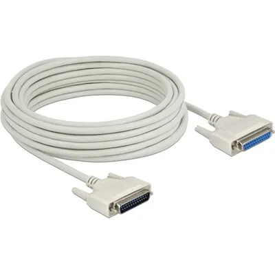 Produktbild von Delock - Kabel seriell - DB-25 (M) zu DB-25 (W) - 10,0m - Daumenschrauben - beige (83678)