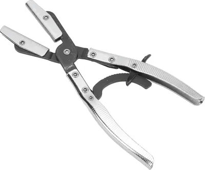Zdjęcie produktu dla Szczypce do zaciskania węży z grzechotką i szczękami obrotowymi, uniwersalne do przewodów chłodnicy samochodowej 10 cali / 25,4 cm